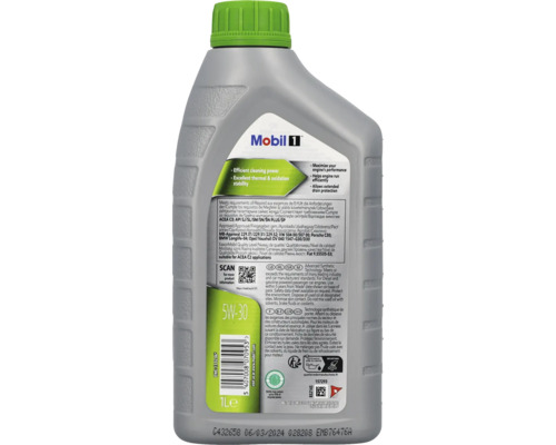 Mobil 1 Motoröl 5W-30 in einer 1 Liter Flasche