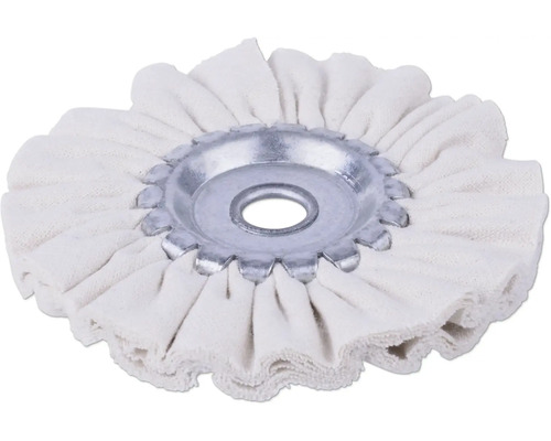 Polierscheibe aus Stoff mit Metalleinsatz