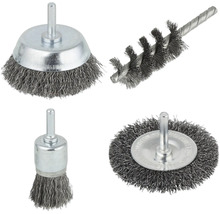 Ensemble de brosses métalliques avec différentes formes de brosse