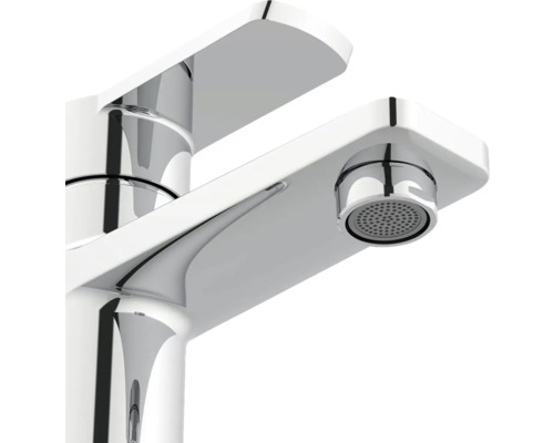 Robinet de lavabo en métal, brillant