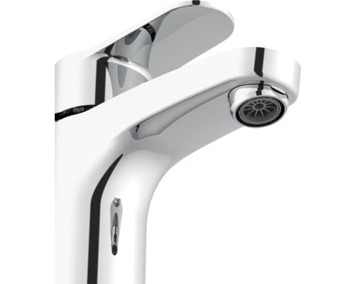 Robinet de lavabo en métal chromé avec capteur infrarouge