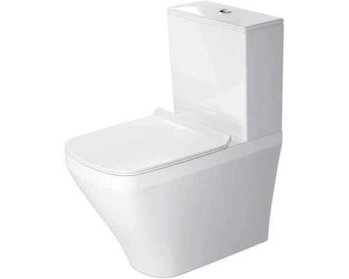DURAVIT WC für WC-Kombination DuraStyle Tiefspüler mit Spülrand weiß glänzend ohne WC-Sitz und Spülkasten 2155090000 Stand-WC aus Keramik mit Spülkasten