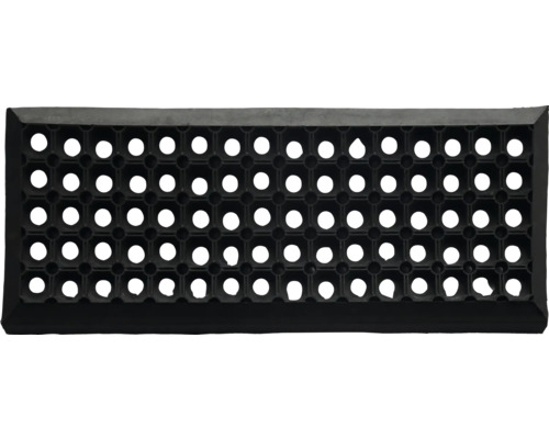 Tapis en caoutchouc noir avec trous pour l''extérieur