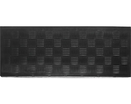 Tapis d'escalier Imperial rectangulaire noir 25x65x3 cm Tapis en caoutchouc noir avec motif en damier