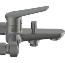Robinet de baignoire apparent en métal avec bec