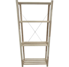 Holzregal mit drei Ebenen zur Aufbewahrung und Präsentation