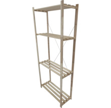 Holzregal mit vier Ablageflächen