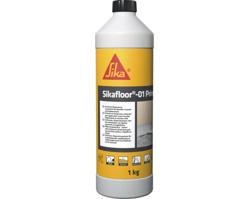 Apprêt Sikafloor®-01 couche d'apprêt à dispersion 1 kg Primaire de dispersion universel Sikafloor-01 en flacon de 1 kg