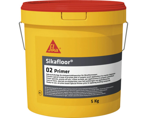 Sous-couche acrylate Sikafloor®-02 apprêt 1K 5 kg Sikafloor 02 Primer en seau, dispersion spéciale d''acrylate prête à l''emploi pour masses d''égalisation