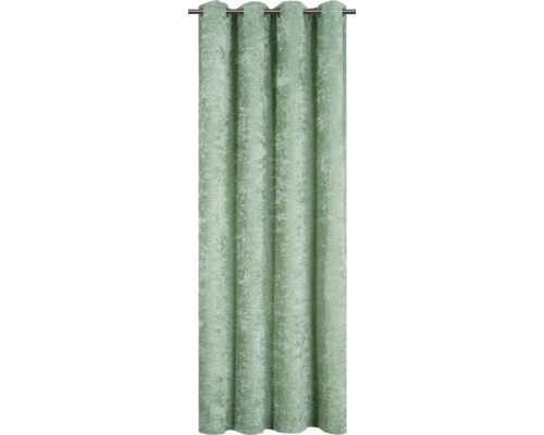 Gardine mit Ösenaufhängung an einer Gardinenstange