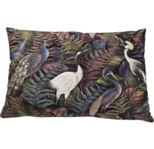 Dekokissen mit Pfauen und Kranichen Motiv