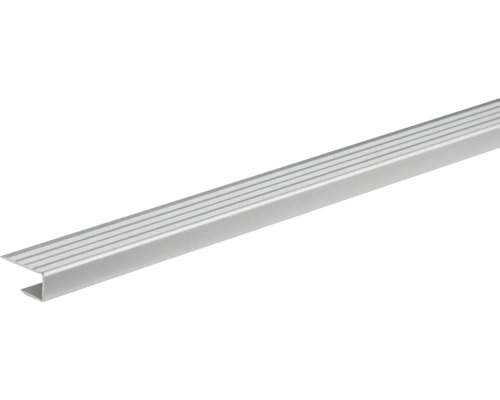 Profilé de bordure d''escalier en aluminium avec rainures