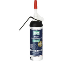 Sista Bad silicone sanitaire, gris argenté, avec 5 ans de garantie contre les moisissures