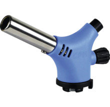 Chalumeau à gaz avec insert métallique et boîtier en plastique bleu