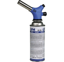 Chalumeau à gaz CFH avec poignée bleue et cartouche de gaz butane