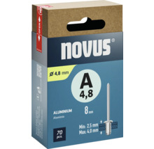 Paquet de rivets aveugles en aluminium 4,8 mm de Novus