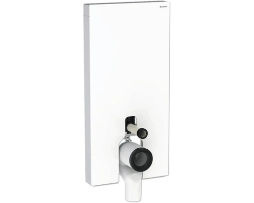 GEBERIT Sanitärmodul Monolith für Stand-WC Bauhöhe 1010 mm Frontverkleidung aus Glas weiß 131.203.SI.7 Geberit Unterputzspülkasten mit Rohranschluss