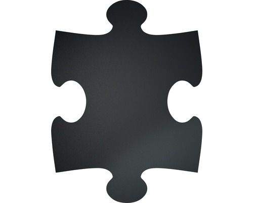 Tableau en forme de puzzle noir 6 pces