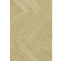 Carreaux aspect bois clair, motif à chevrons