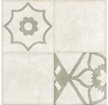 Carreau avec motifs floraux