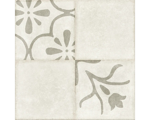 Carreau carré avec motif floral