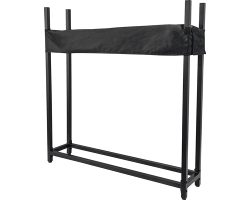 Brennholzregal mit Abdeckung