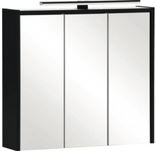 Armoire de toilette avec trois portes et éclairage