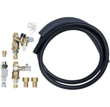 Kit de raccordement pour radiateurs avec accessoires