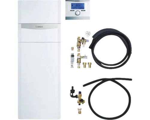 Chaudière à gaz à condensation Vaillant paquet 1.336/5 ecoCOMPACT VSC 206/4-5 90 E, VRC 700/6 0010029737 Chaudière gaz à condensation Vaillant ecoTEC plus série VC avec accessoires