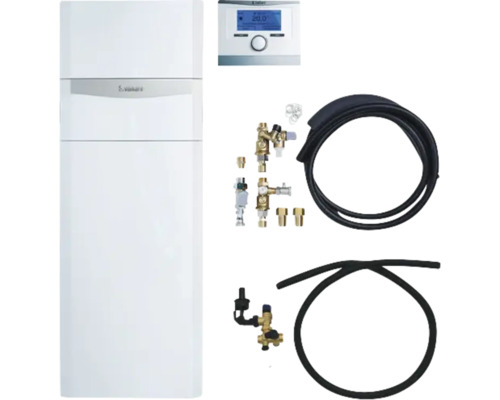 Chaudière à gaz à condensation Vaillant paquet 1.337/5 ecoCOMPACT VSC 206/4-5 90 LL, VRC 700/6 0010029738 Appareil de chauffage au gaz Vaillant avec accessoires