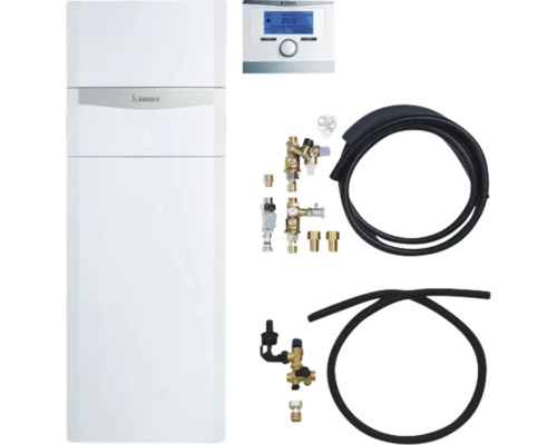 Chaudière à gaz à condensation Vaillant paquet 1.340/5 ecoCOMPACT VSC 206/4-5 150 E, VRC 700/6 0010029739 Chaudière gaz à condensation Vaillant ecoTEC exclusive avec accessoires