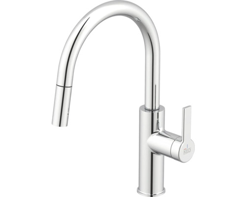 Robinet de cuisine avec bec haut et douchette extractible