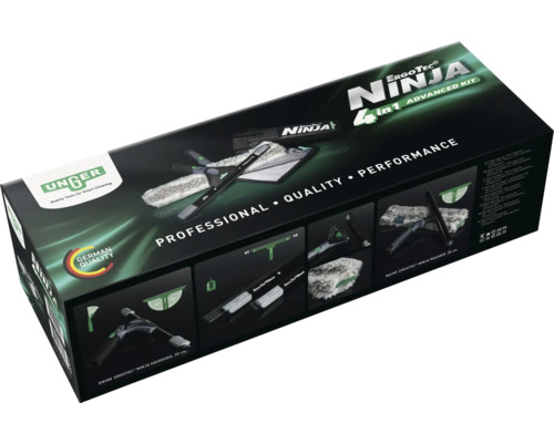 Kit de nettoyage Unger ErgoTec Ninja 4-en-1 dans son emballage
