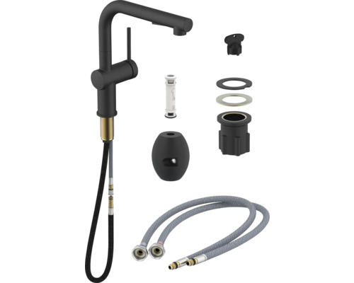 Robinet de cuisine avec accessoires de montage