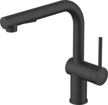 Robinet de cuisine noir avec douchette extractible