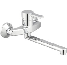 Küchenarmatur zur Wandmontage mit schwenkbarem Auslauf