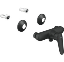Set de robinetterie de douche en saillie avec rosaces et raccords en S