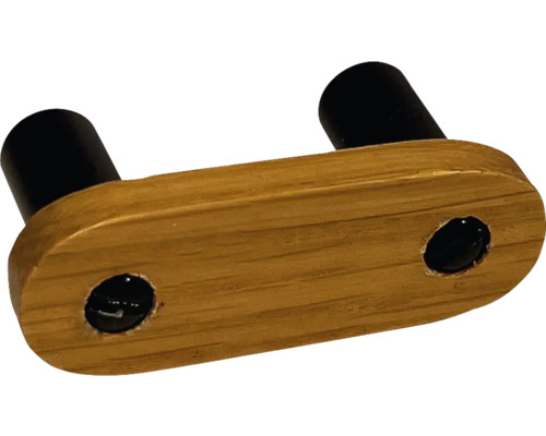 Poignée de meuble en bois avec deux poignées