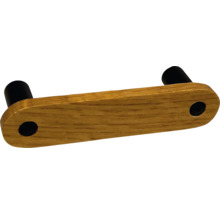 Poignée de meuble en bois avec pieds de fixation