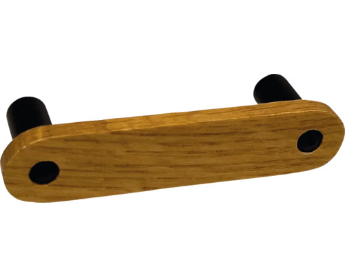 Poignée de meuble en bois avec pieds de fixation