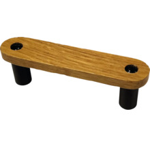 Poignée de meuble en bois avec deux pieds de fixation