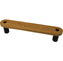 Poignée de meuble en bois avec deux points de fixation