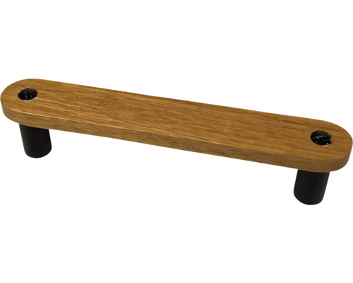 Poignée de meuble en bois avec deux points de fixation