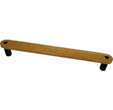 Poignée de meuble en bois avec pieds de fixation