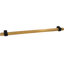Porte-serviettes en bois avec support noir