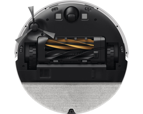 Dessous d''un aspirateur robot avec brosse
