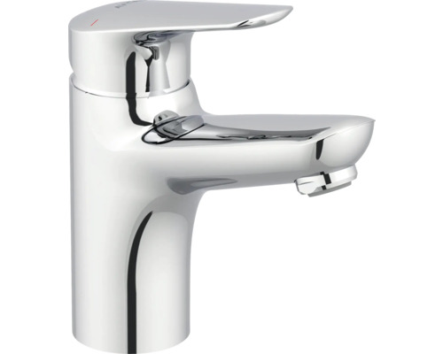 Robinet de lavabo AVITAL LANA ECO à économie d'eau avec bonde de vidage clic-clac chrome Robinet de lavabo en métal