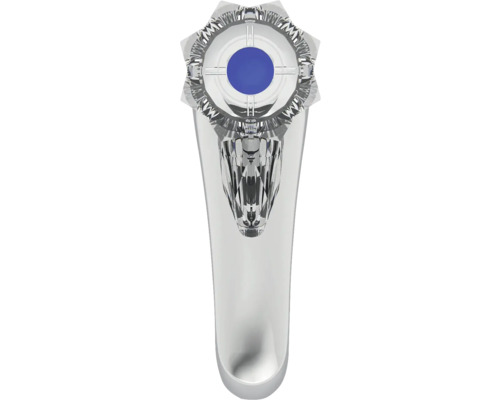 Urinoir en céramique avec point bleu