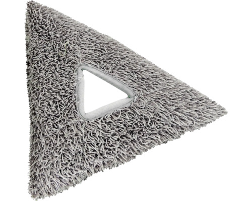 Tête de balai triangulaire en microfibre avec ouverture