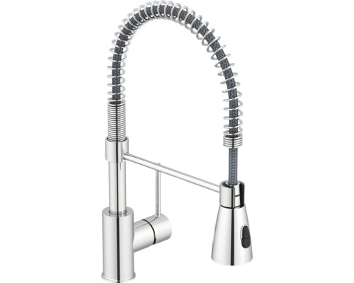 Robinet de cuisine avec ressort spiralé